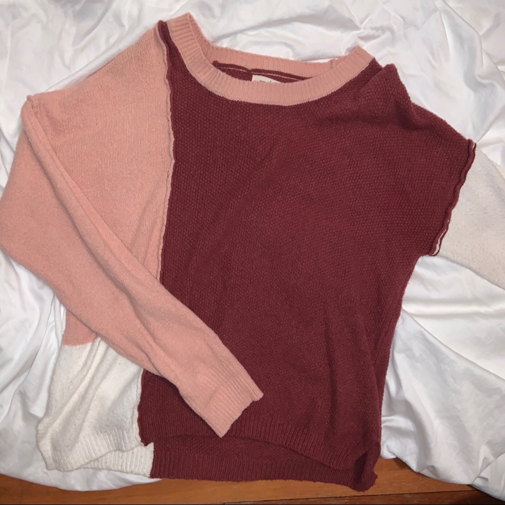 Colorblock/patchwork sweater